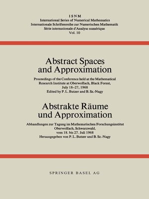 cover image of Abstract Spaces and Approximation / Abstrakte Räume und Approximation